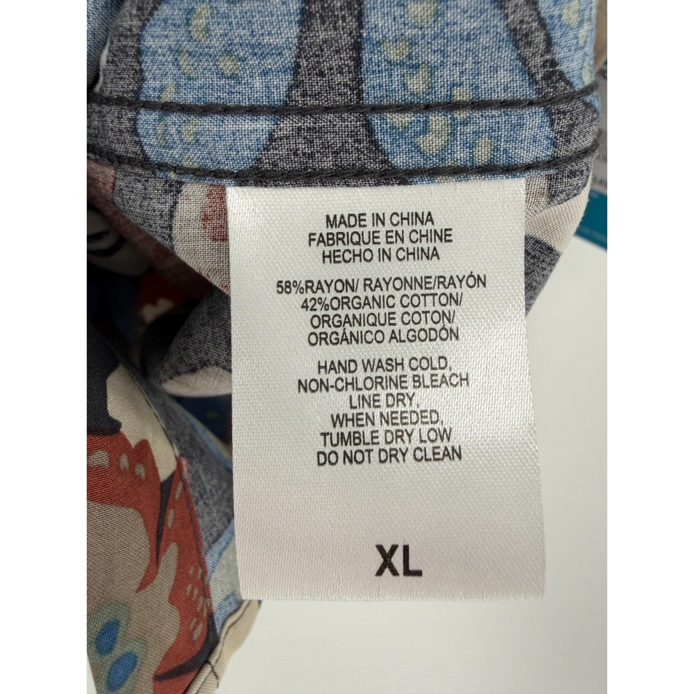 O'Neill Youth XL Tropical Floral Hawaiian Button-Up Shirt Surf‎ Beach NWT - Picture 5 of 5